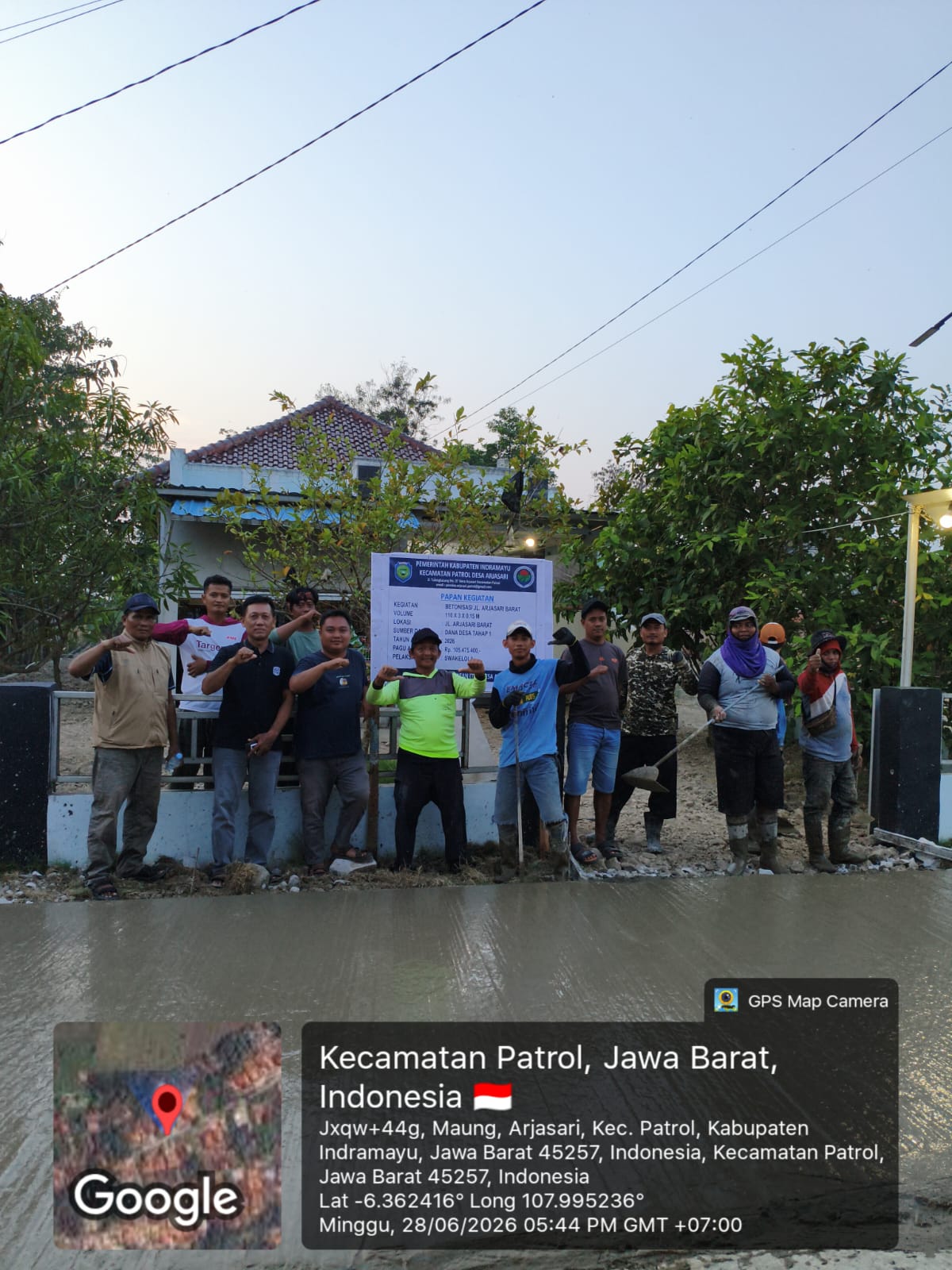 Kegiatan Betonisasi Desa Arjasari